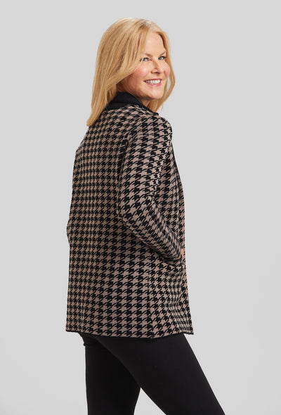 Chenille Houndstooth Jacket- FINAL SALE
