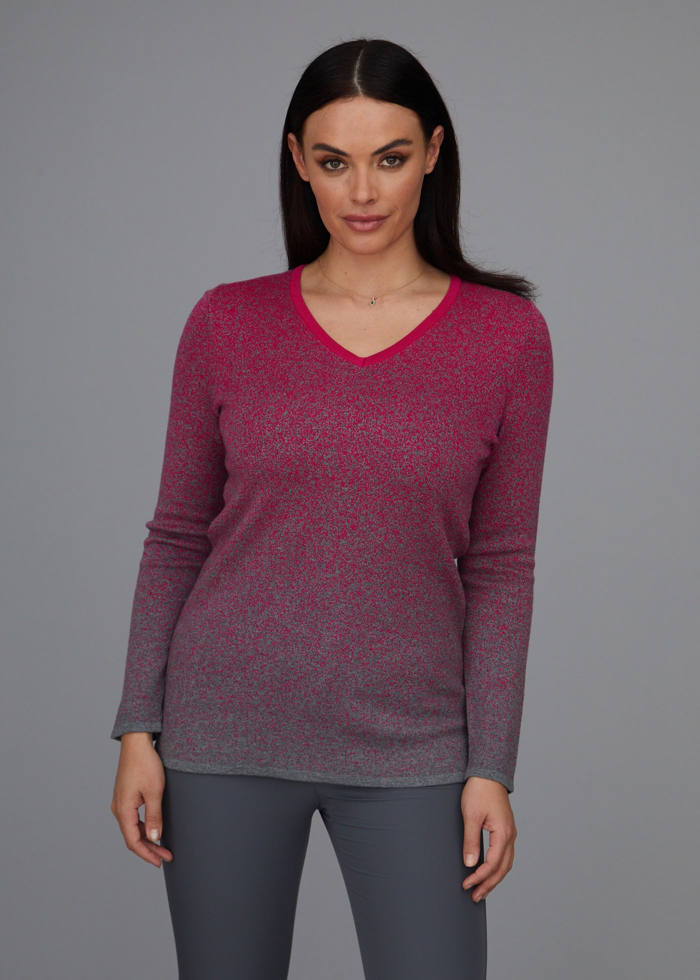 Pixelated V-Neck Sweater: FINAL SALE