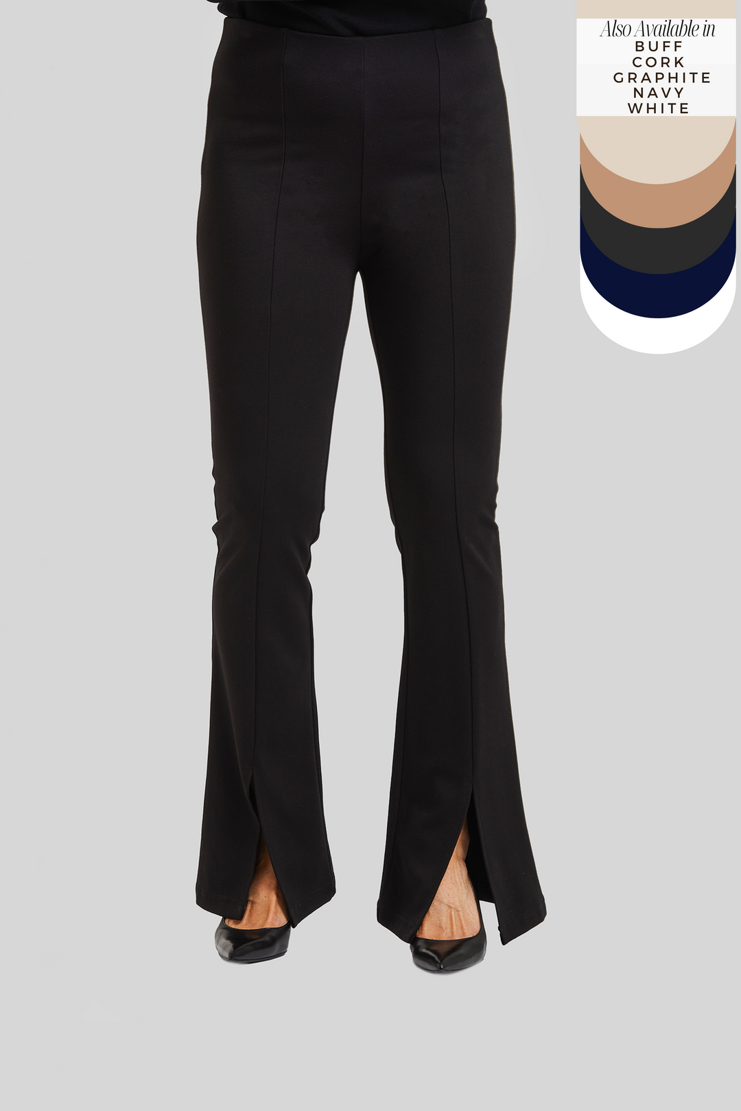 Perry Super Slim Seamed Slit Pant - Paramount Knit