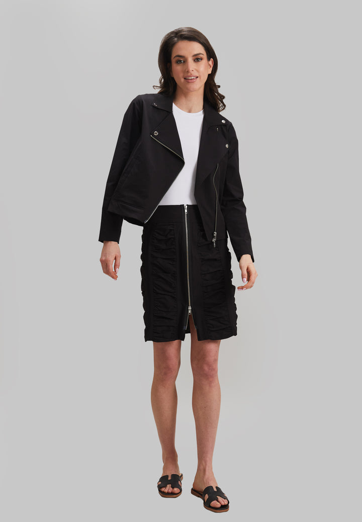 Majestic Stretch Penny Ruched Skirt