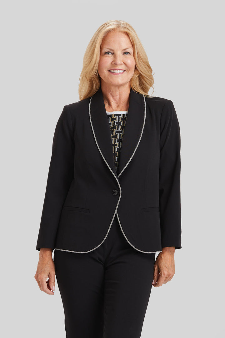 Remi Beaded Trim Jacket- FINAL SALE