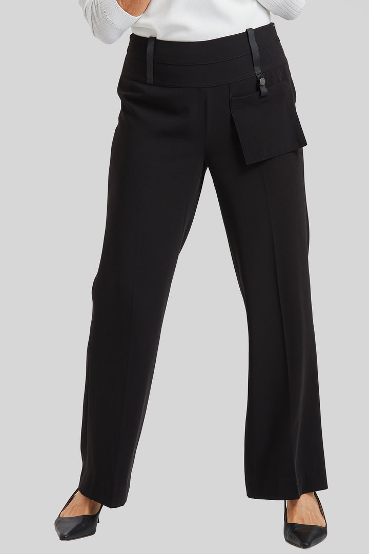 Emily Grosgrain Pocket Pant - Journey Stretch- FINAL SALE