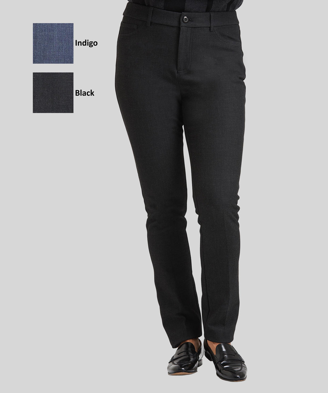 Kendra Slim Elastic Waist Pant- Iconic Twill- FINAL SALE