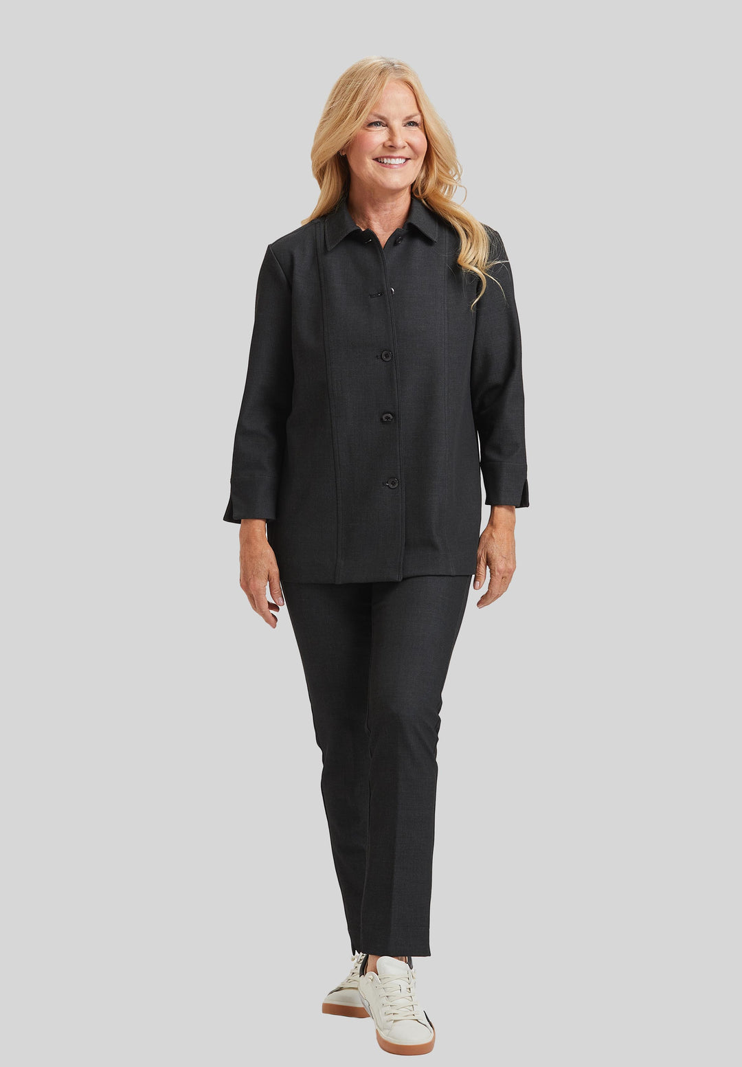 Kate Shirt Jacket- Iconic Twill-FINAL SALE