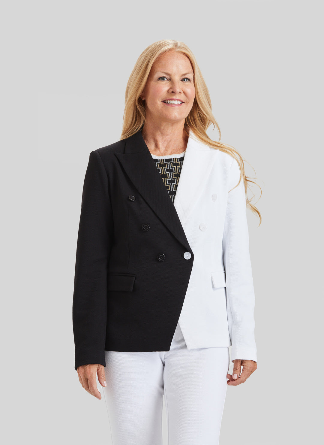 Fallon 2 Tone Jacket - Solstice Pique- FINAL SALE