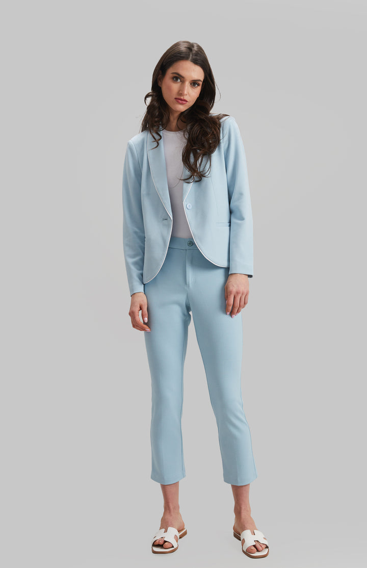 Solstice Pique Knit Hayes Crop Jean - FINAL SALE