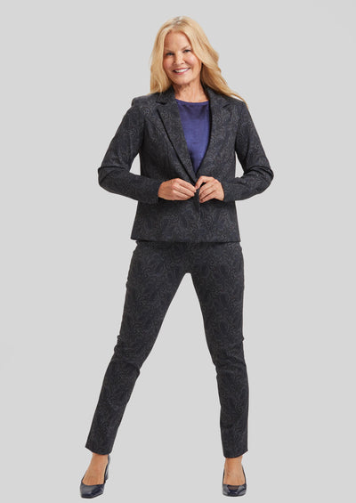 Amsterdam Paisley Emma Slim Pull On Pant