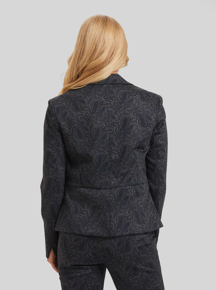 Amsterdam Paisley Carter Zip Pocket Jacket- FINAL SALE