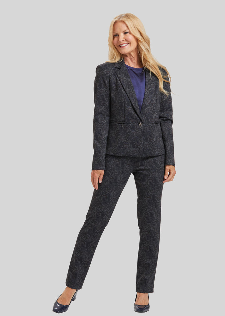 Amsterdam Paisley Carter Zip Pocket Jacket- FINAL SALE