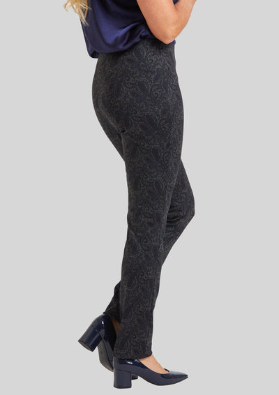 Amsterdam Paisley Emma Slim Pull On Pant