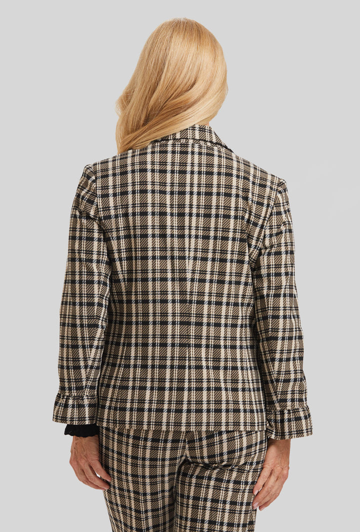 Munich Plaid Gia Blazer- FINAL SALE