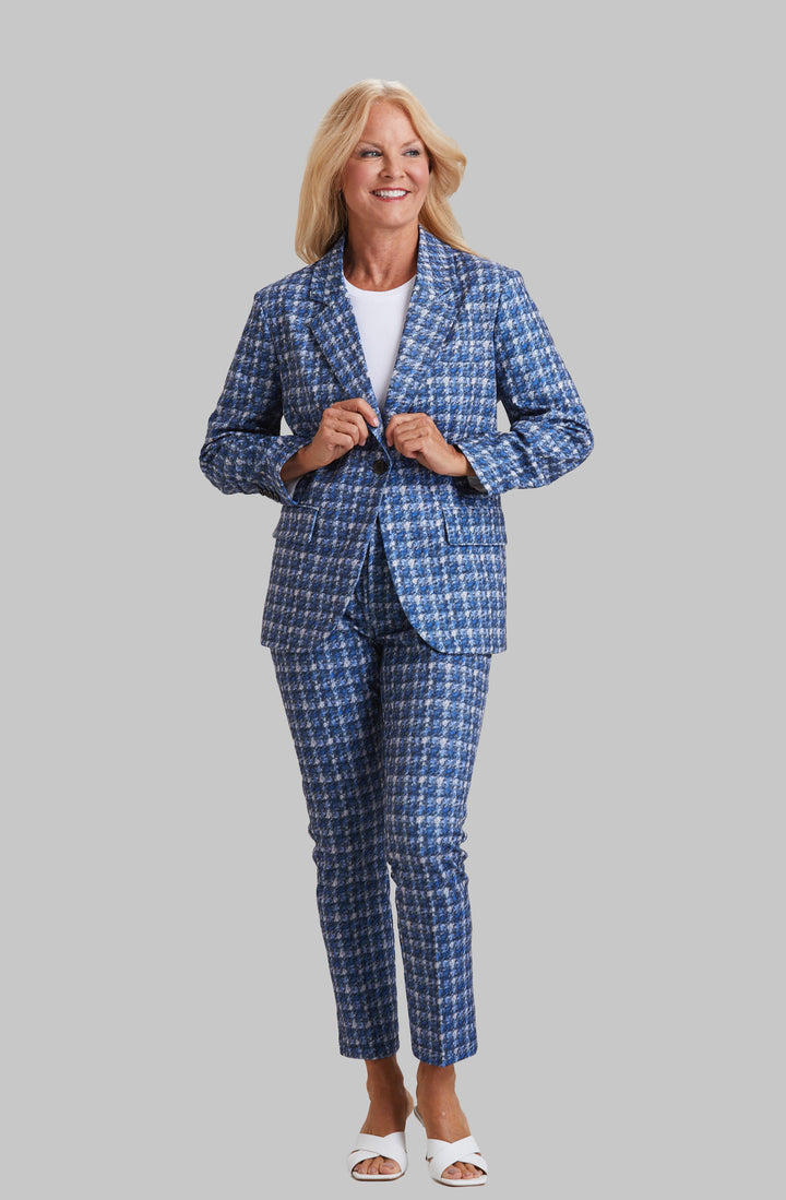 Royal Check Hayes Slim Crop Jean