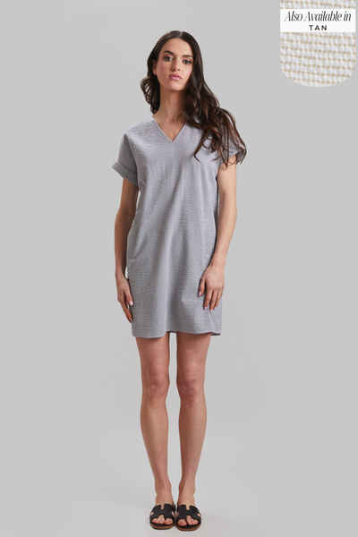 Check Lexie Short Sleeve Dress