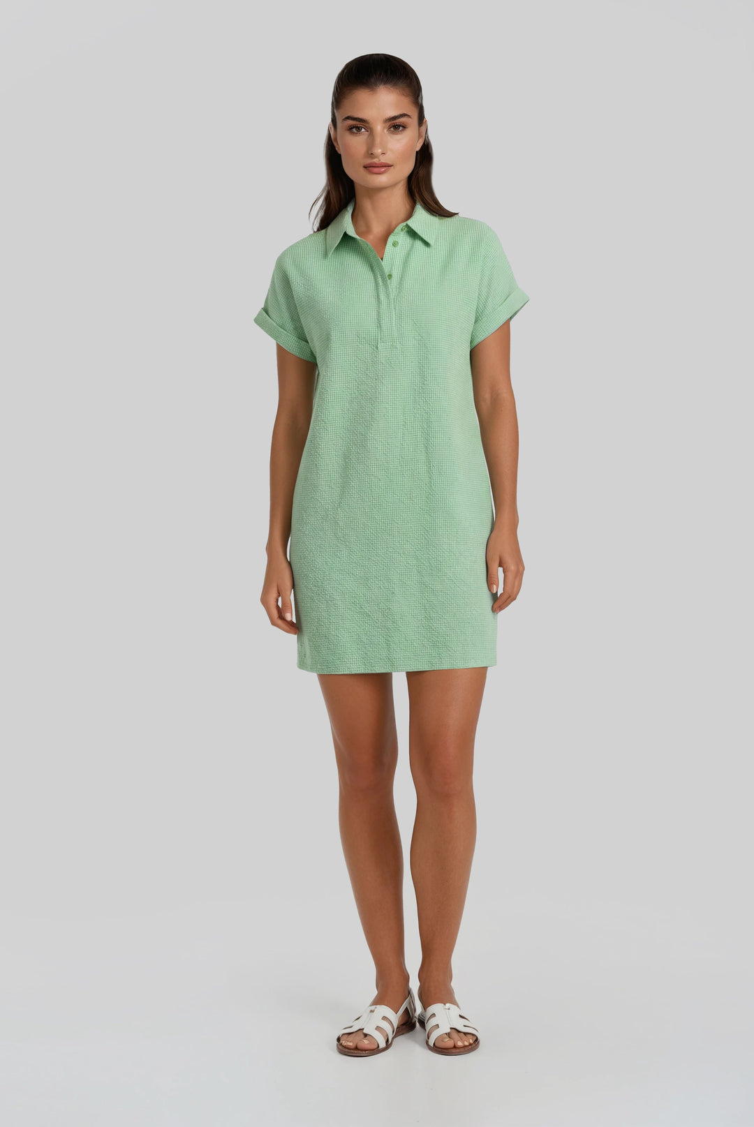 Kyle Dress Ibiza Check XS / Corn