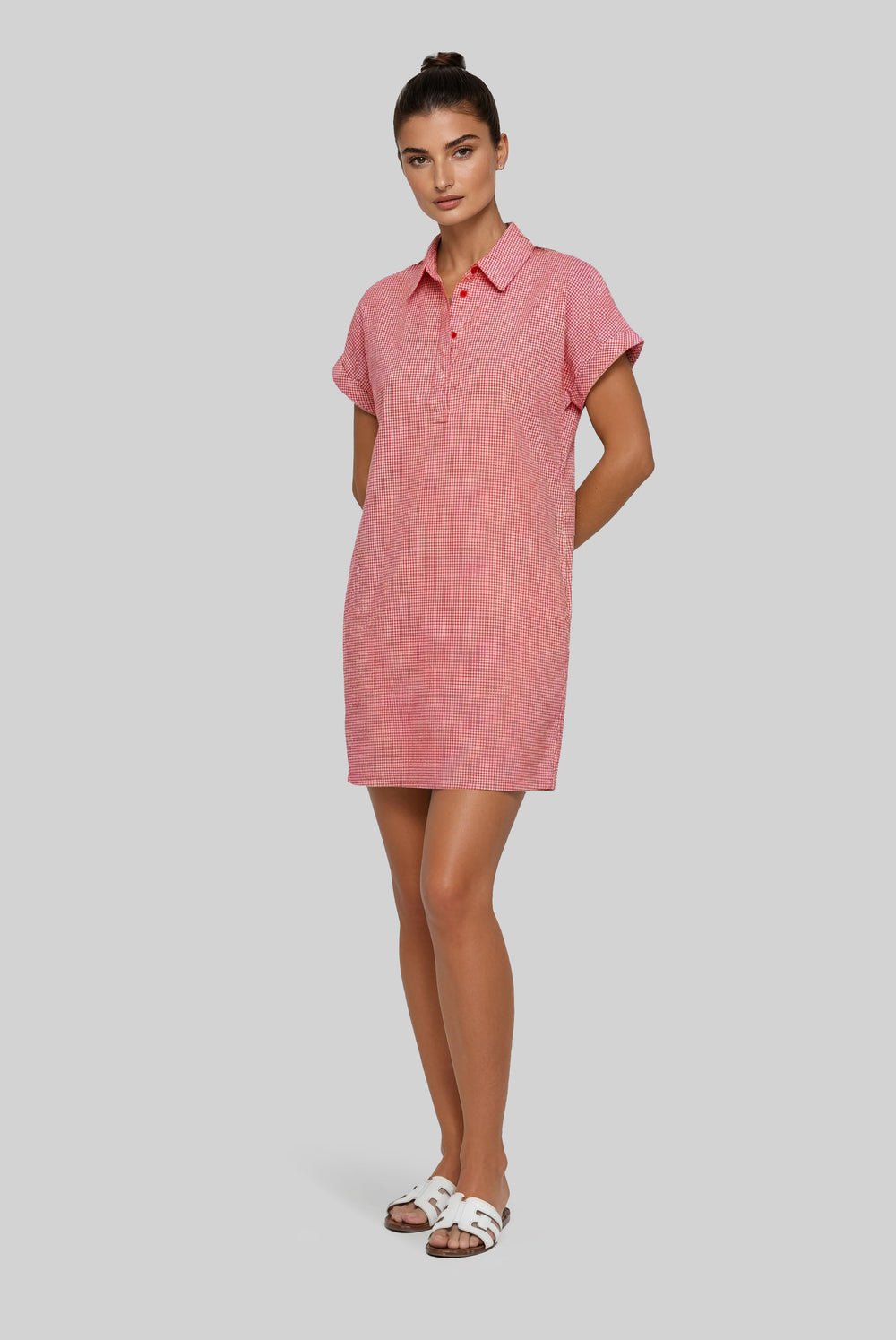 Kyle Dress Ibiza Check XS / Corn
