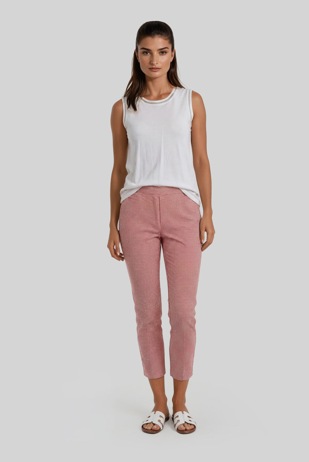 Joey Pull on Crop Jean 26.5" Ibiza Check XS / Corn