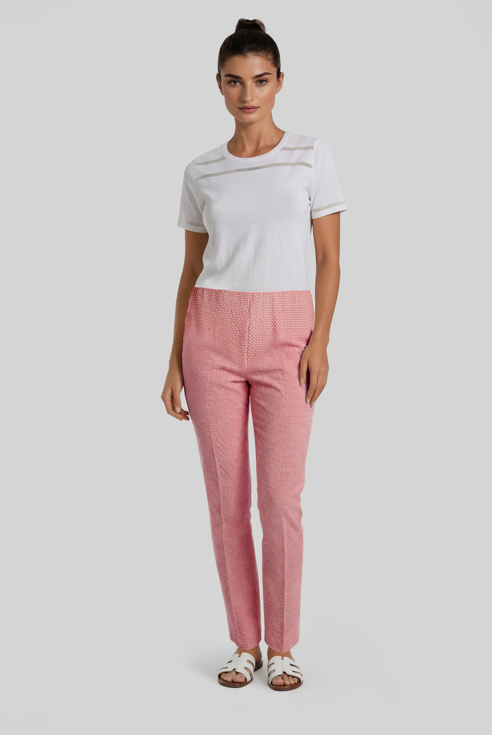 Annie 29" Pull on Pant Ibiza Check XS / Corn