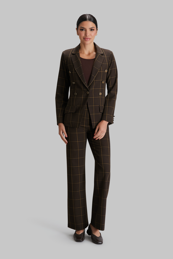 Espresso Windowpane Steely Jacket - FINAL SALE