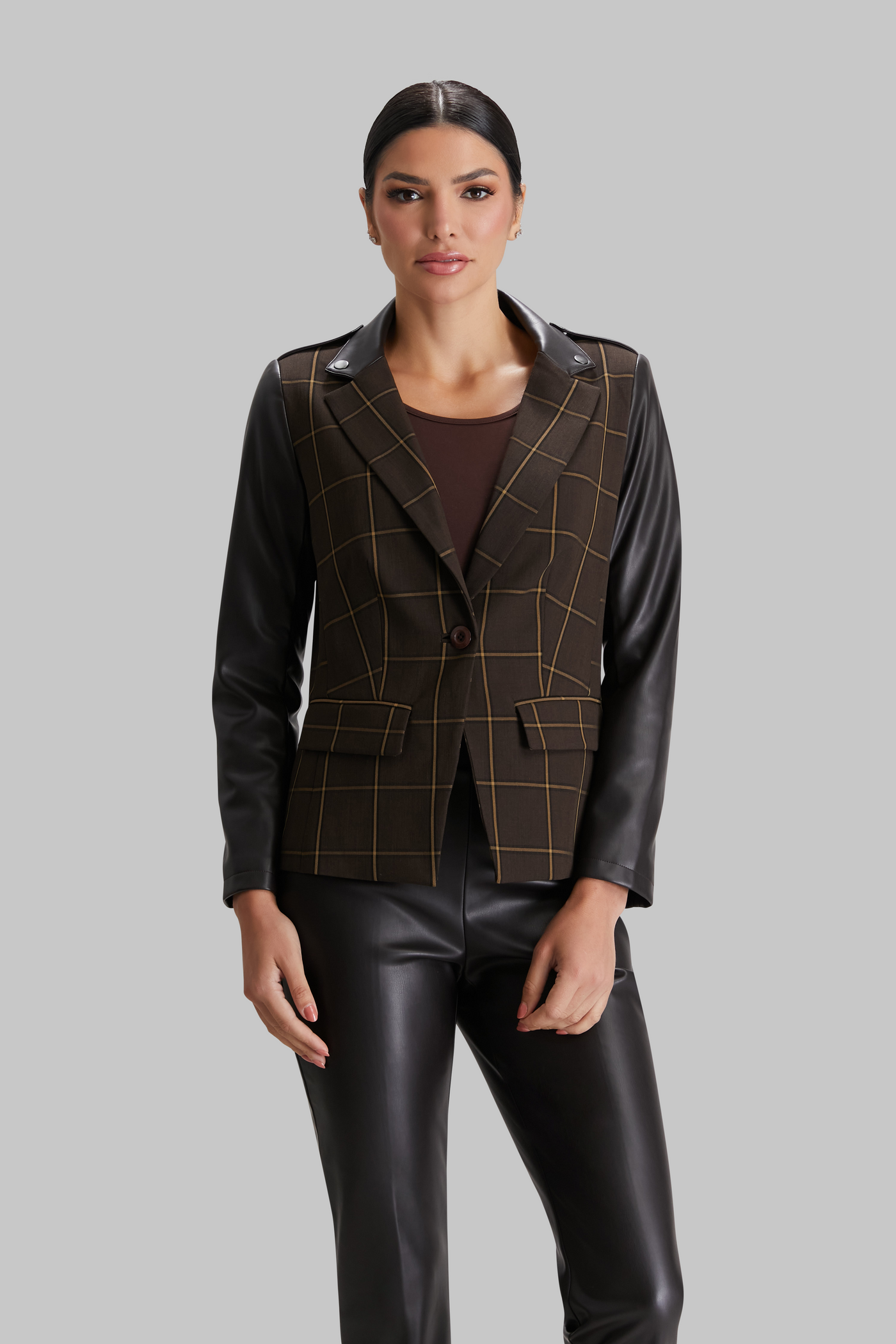 Espresso Windowpane Rowan Jacket