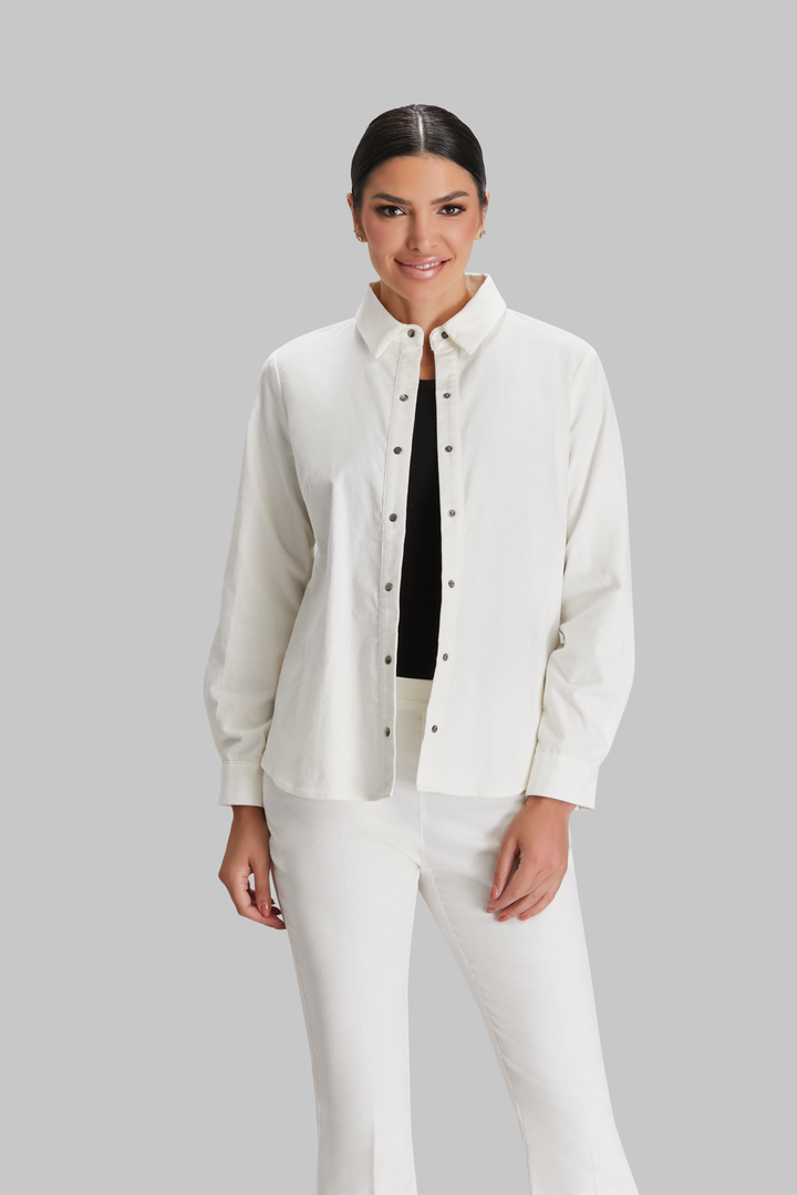Washed Velvet Kyle Snap Shirt - FINAL SALE