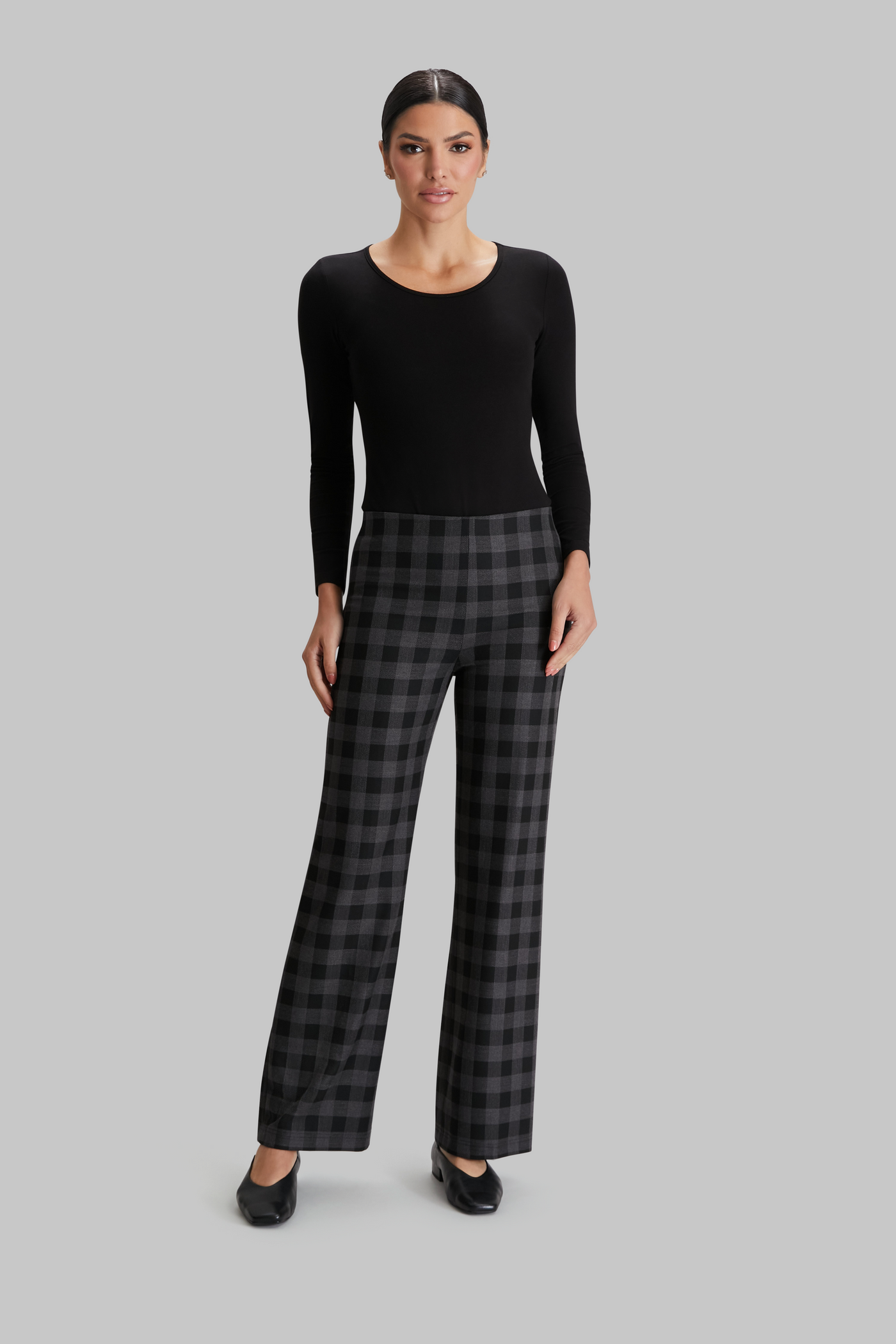 Pewter Check Jules Pant - FINAL SALE