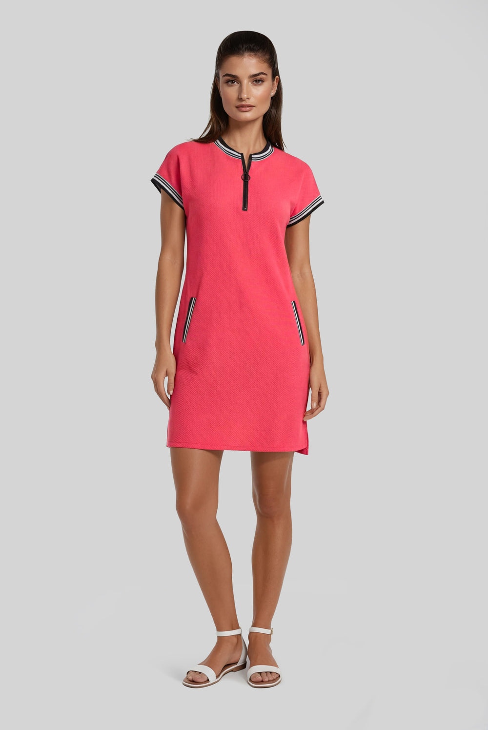 Quinn Zip Dress Praise Pique XS / Navy