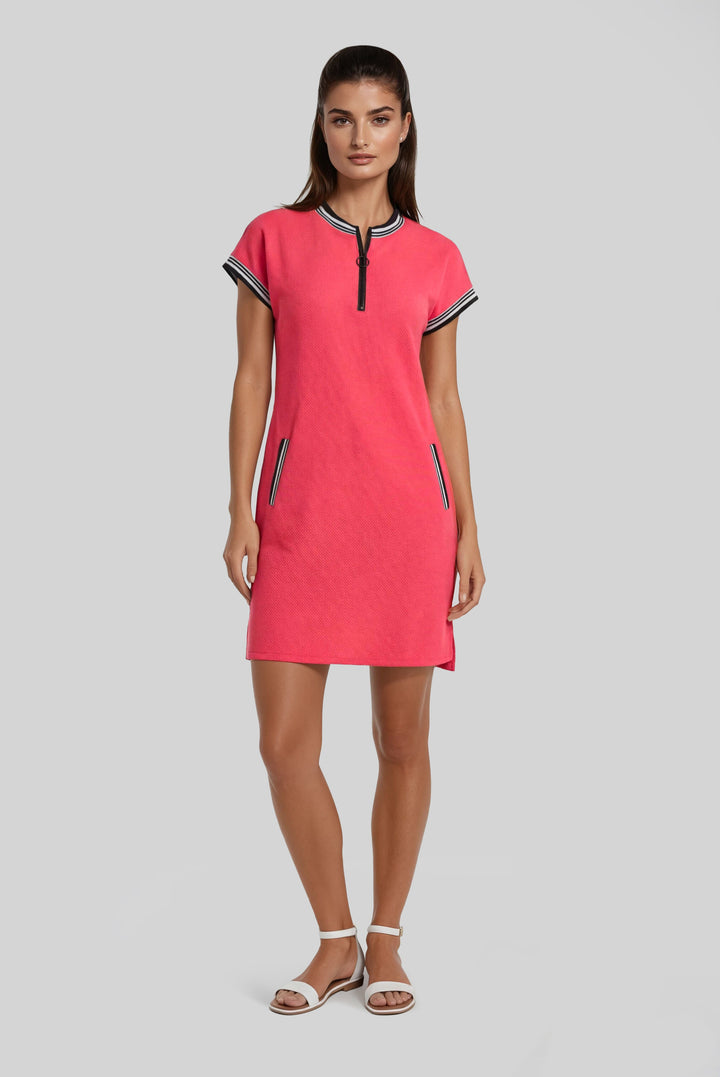 Quinn Zip Dress Praise Pique XS / Navy