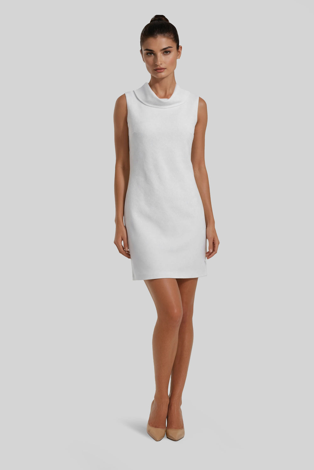Kaia Cowl Neck Dress Praise Pique XS / Navy