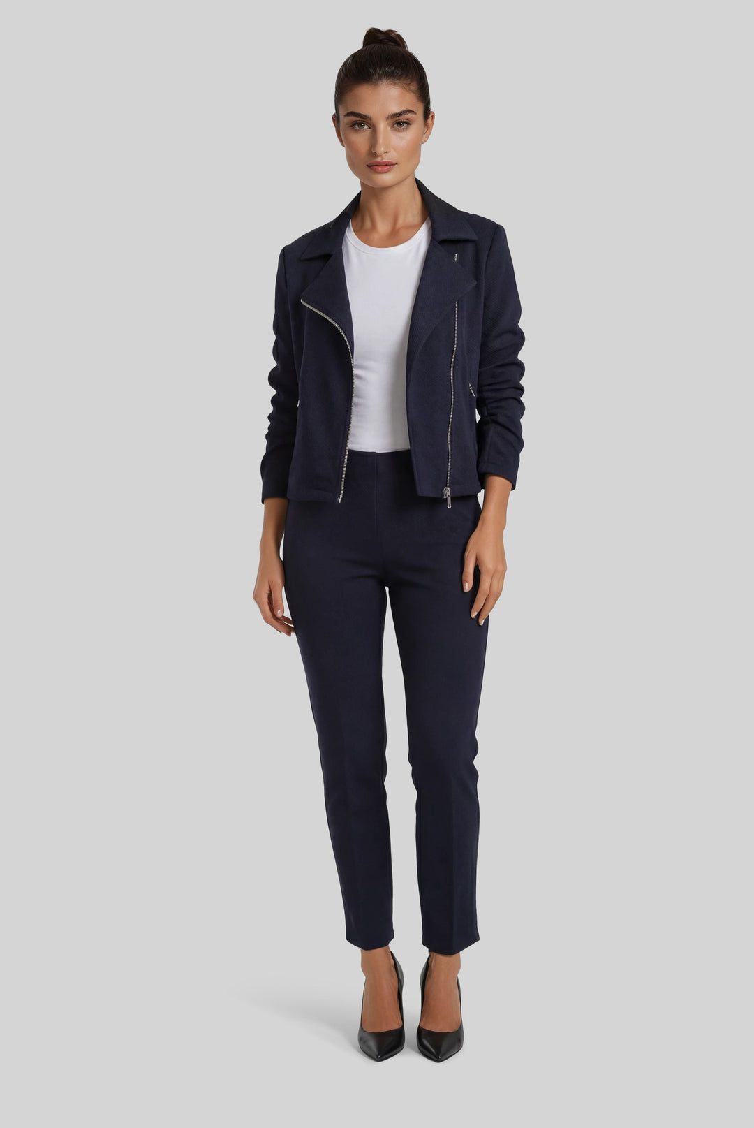 Skye Moto Jacket Praise Pique XS / Navy