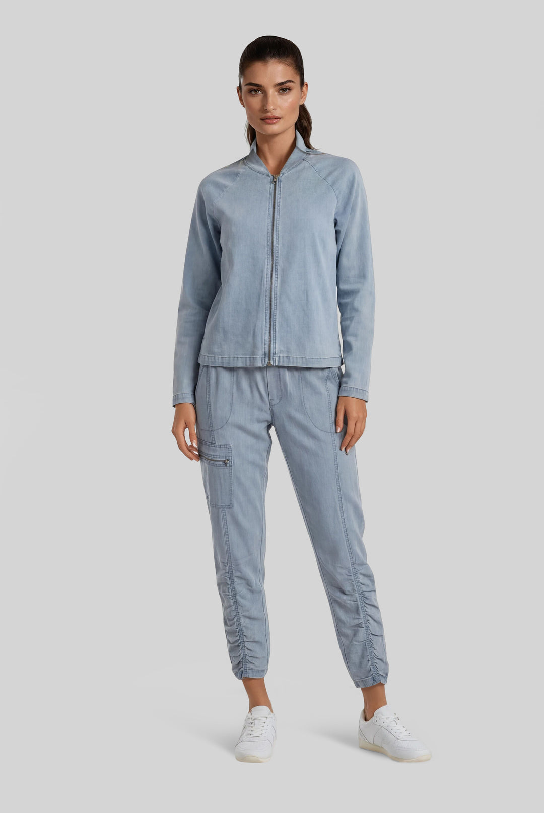 Jodi Zip Up Jacket Wander Weave XS / Chambray