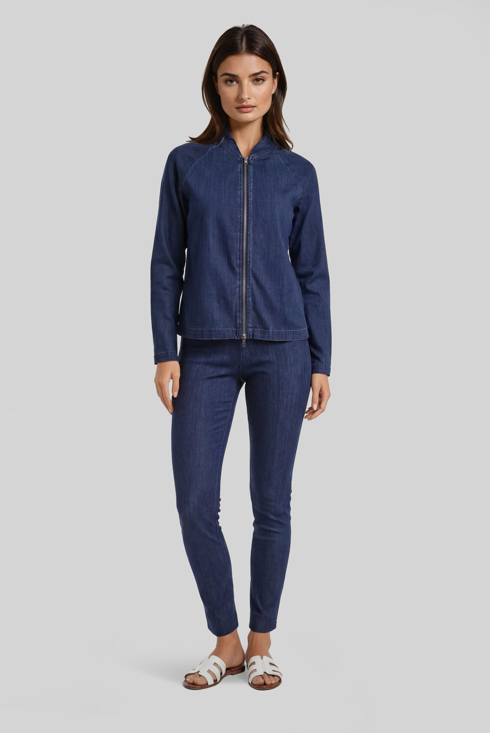 Jodi Zip Up Jacket Wander Weave XS / Chambray
