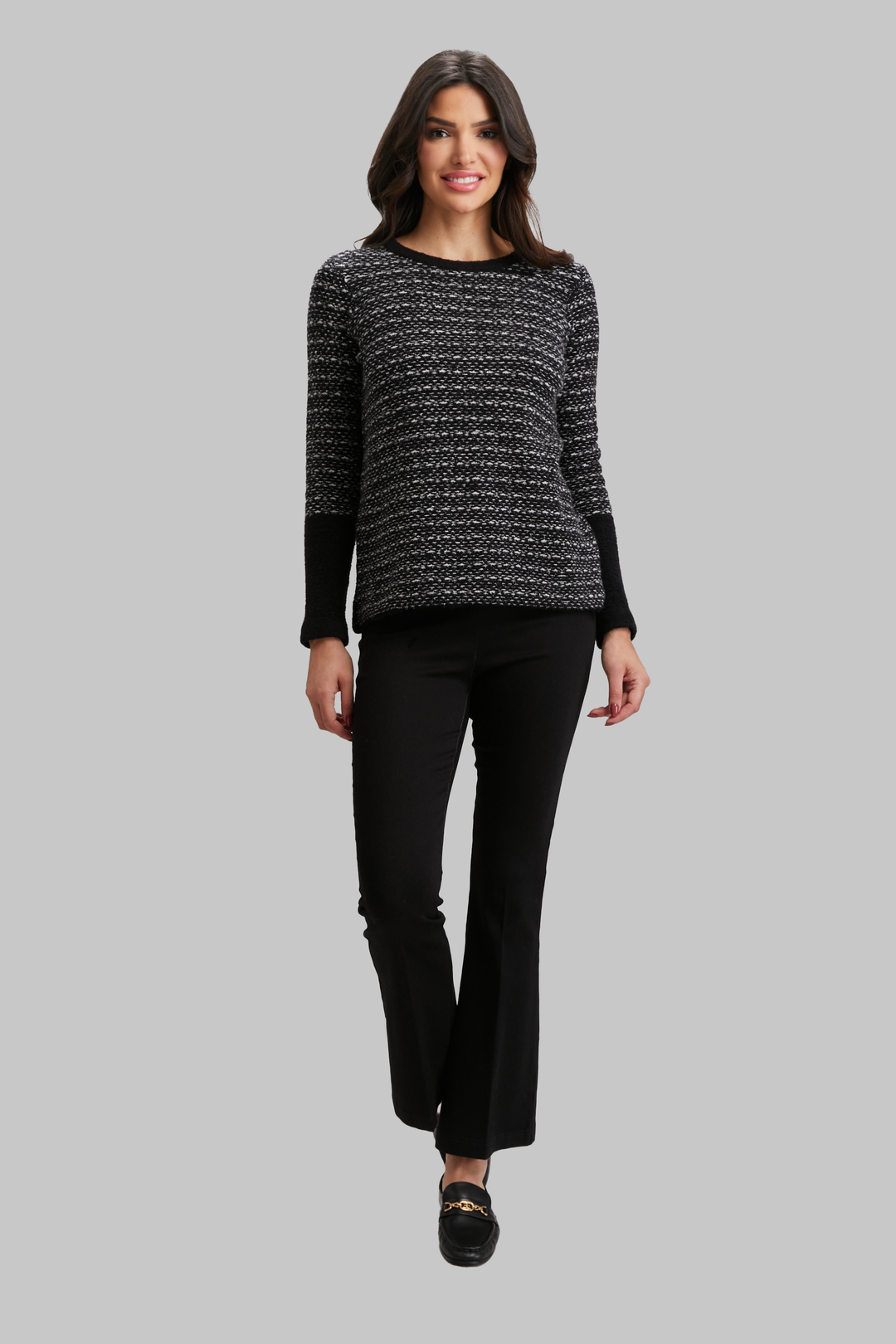 Boucle Bliss Long Sleeve Colorblock - FINAL SALE