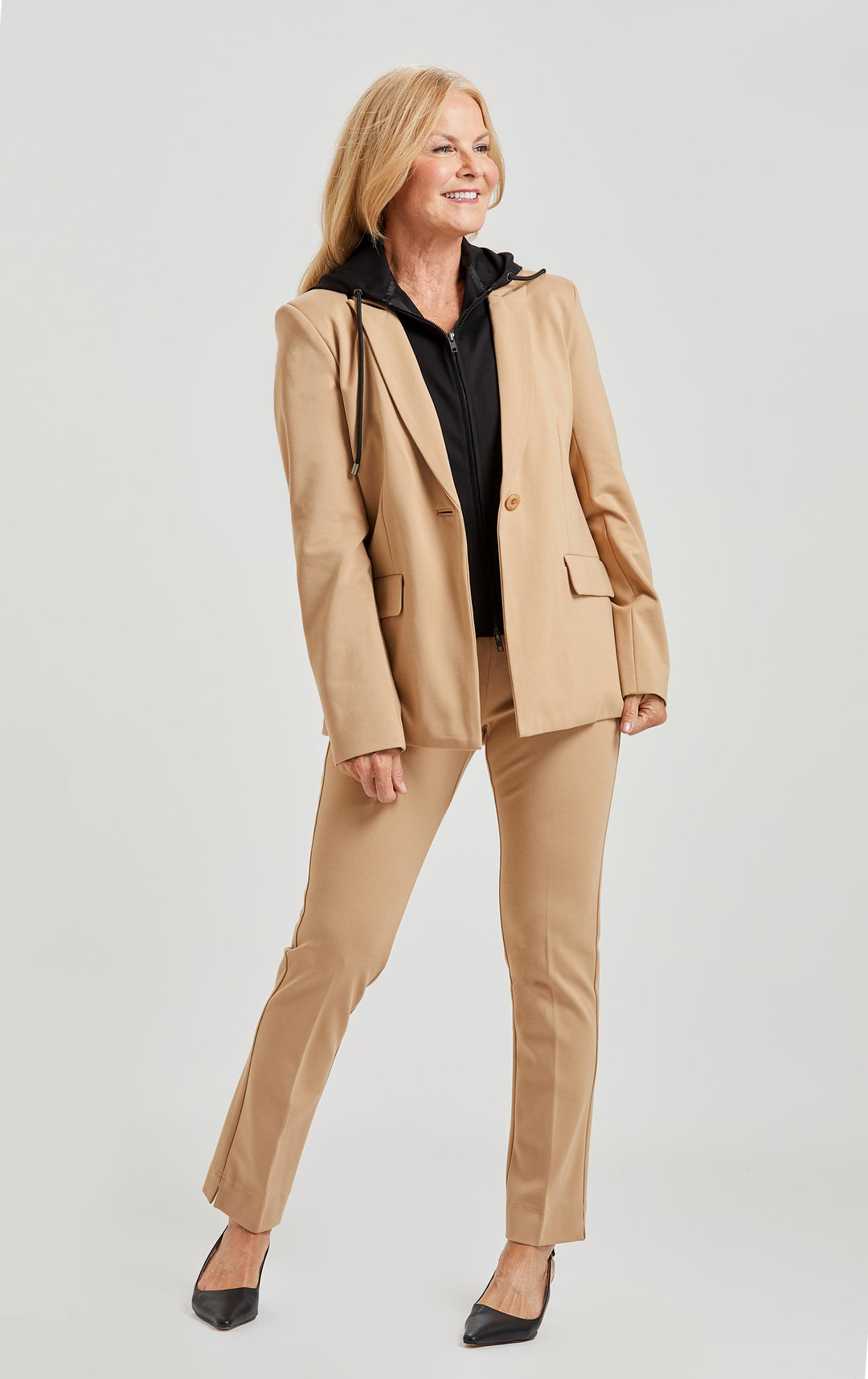Ari Detachable Hood Jacket - Paramount Knit
