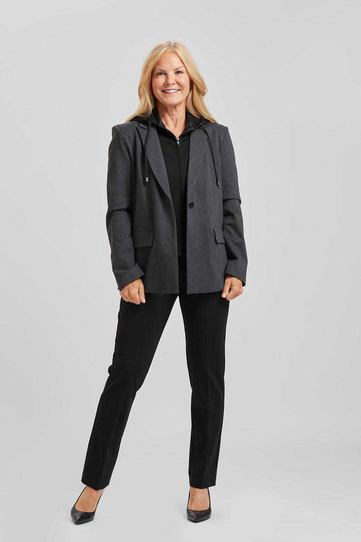 Ari Detachable Hood Jacket - Paramount Knit