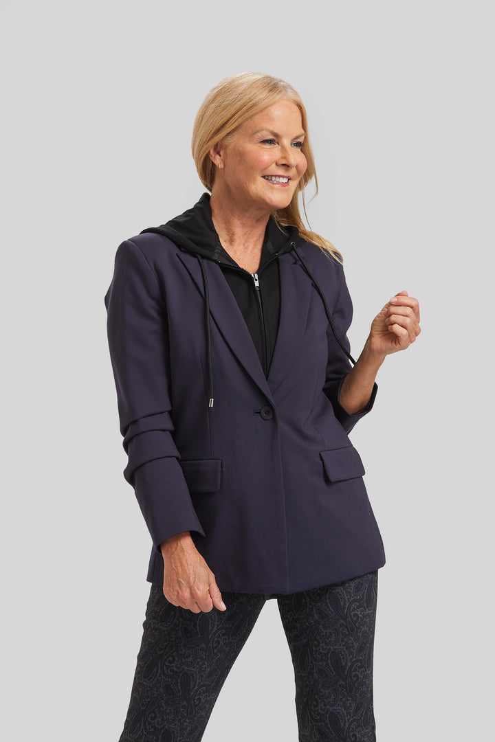 Ari Detachable Hood Jacket - Paramount Knit