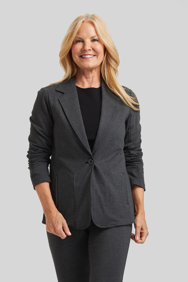 Scarlett 1 Button Jacket - Paramount Knit
