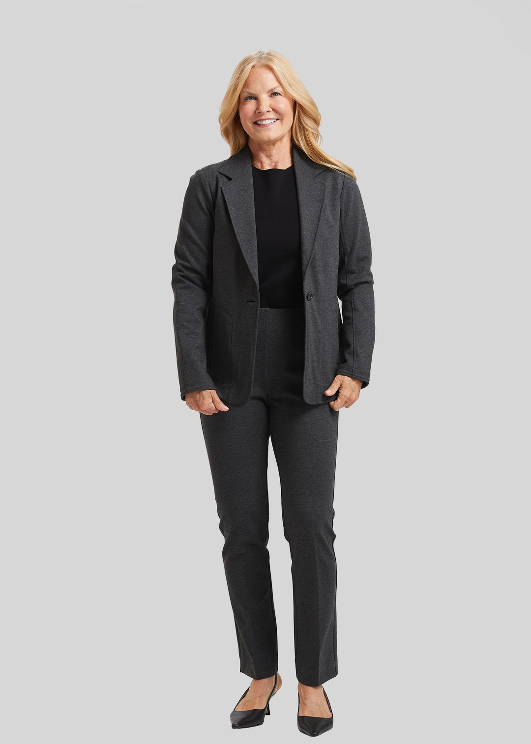 Scarlett 1 Button Jacket - Paramount Knit