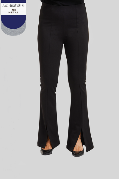 Perry Super Slim Seamed Slit Pant - Paramount Knit: FINAL SALE COLORS