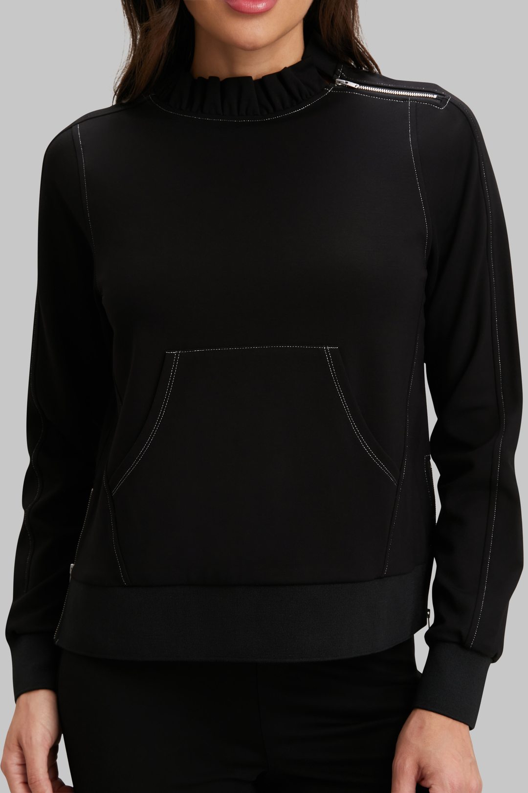 6(ROKU) DOT BUTTON SLEEVE PULLOVER カットソー 6(ROKU) DOT BUTTON SLEEVE PULLOVER カットソー