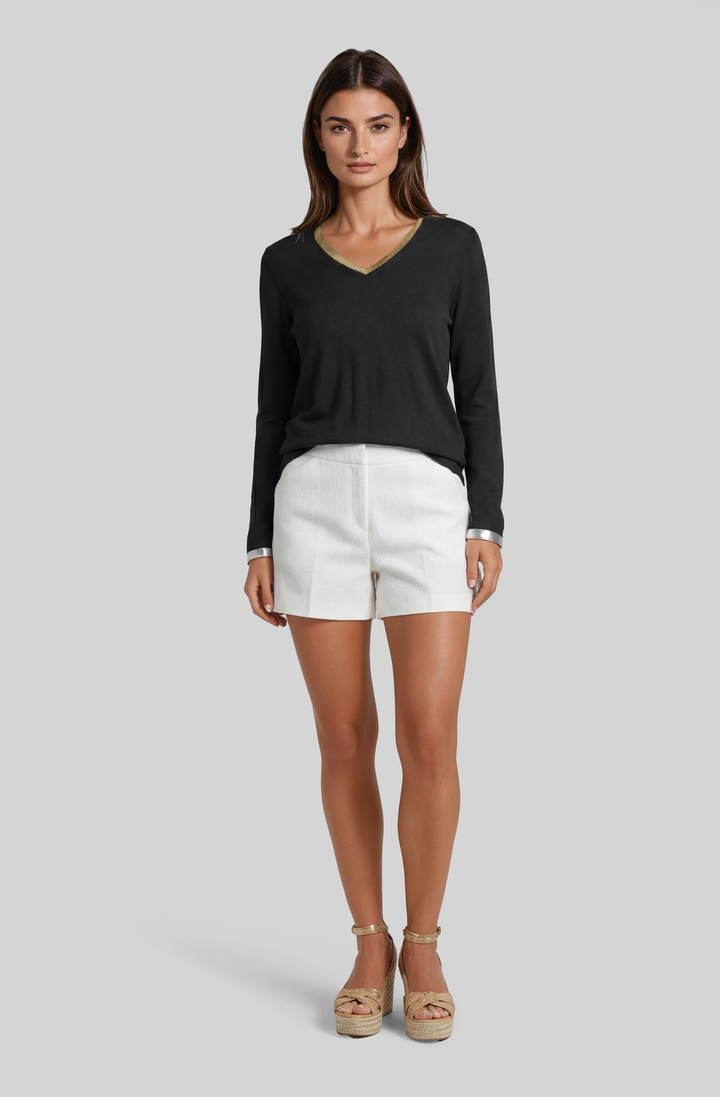 Moon Over Miami Bracelet V-Neck with Foil Accent