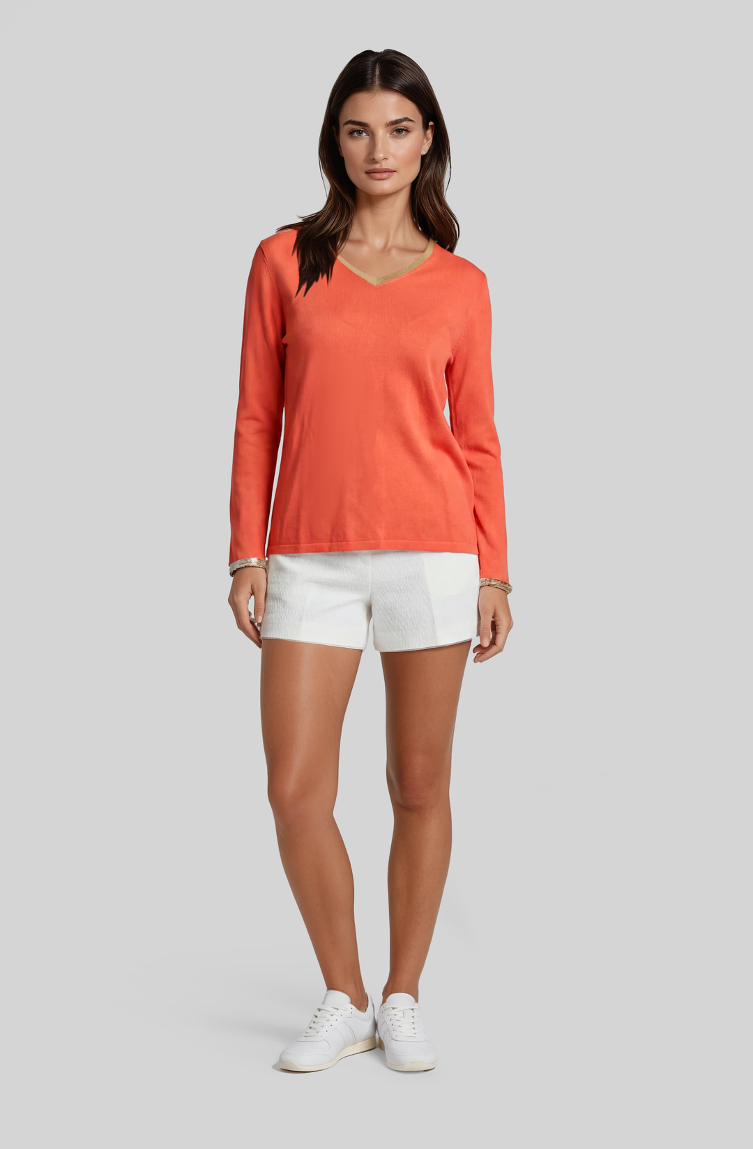Moon Over Miami Bracelet V-Neck with Foil Accent