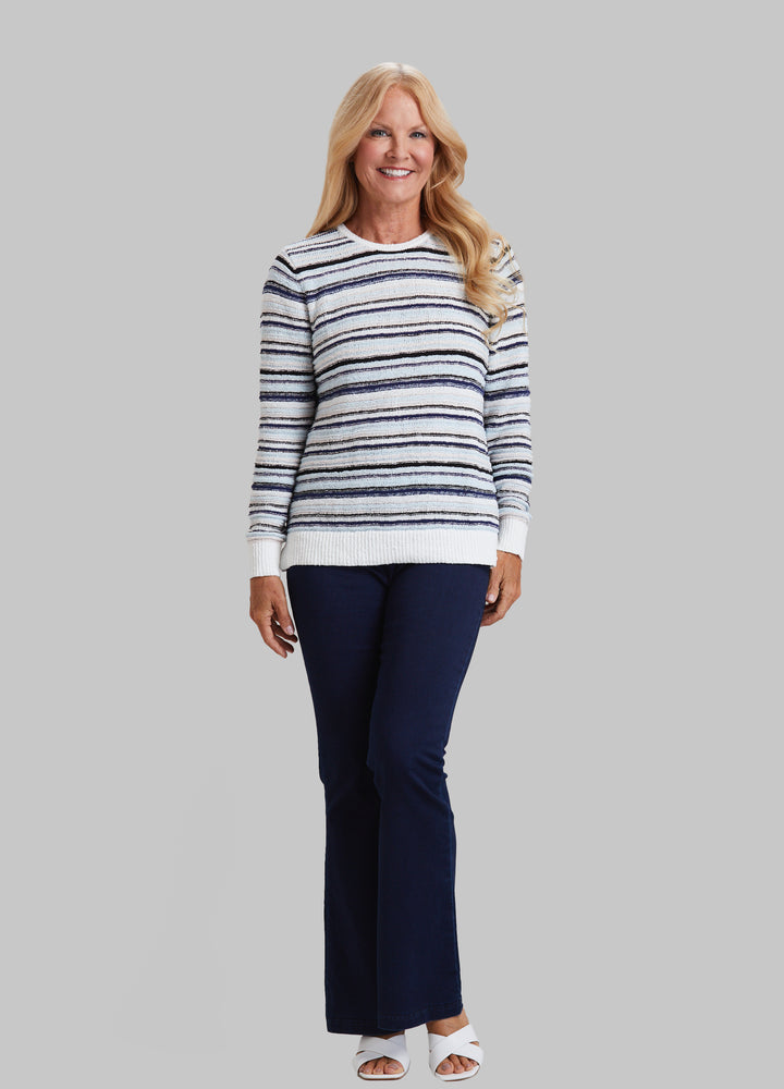 Striped Knit Crewneck