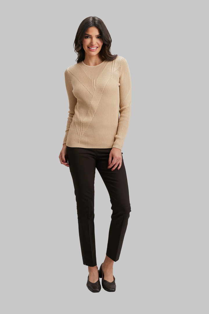 Shaker Variegated Rib Crewneck - FINAL SALE