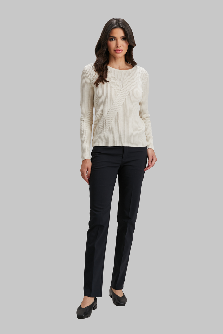 Shaker Variegated Rib Crewneck - FINAL SALE