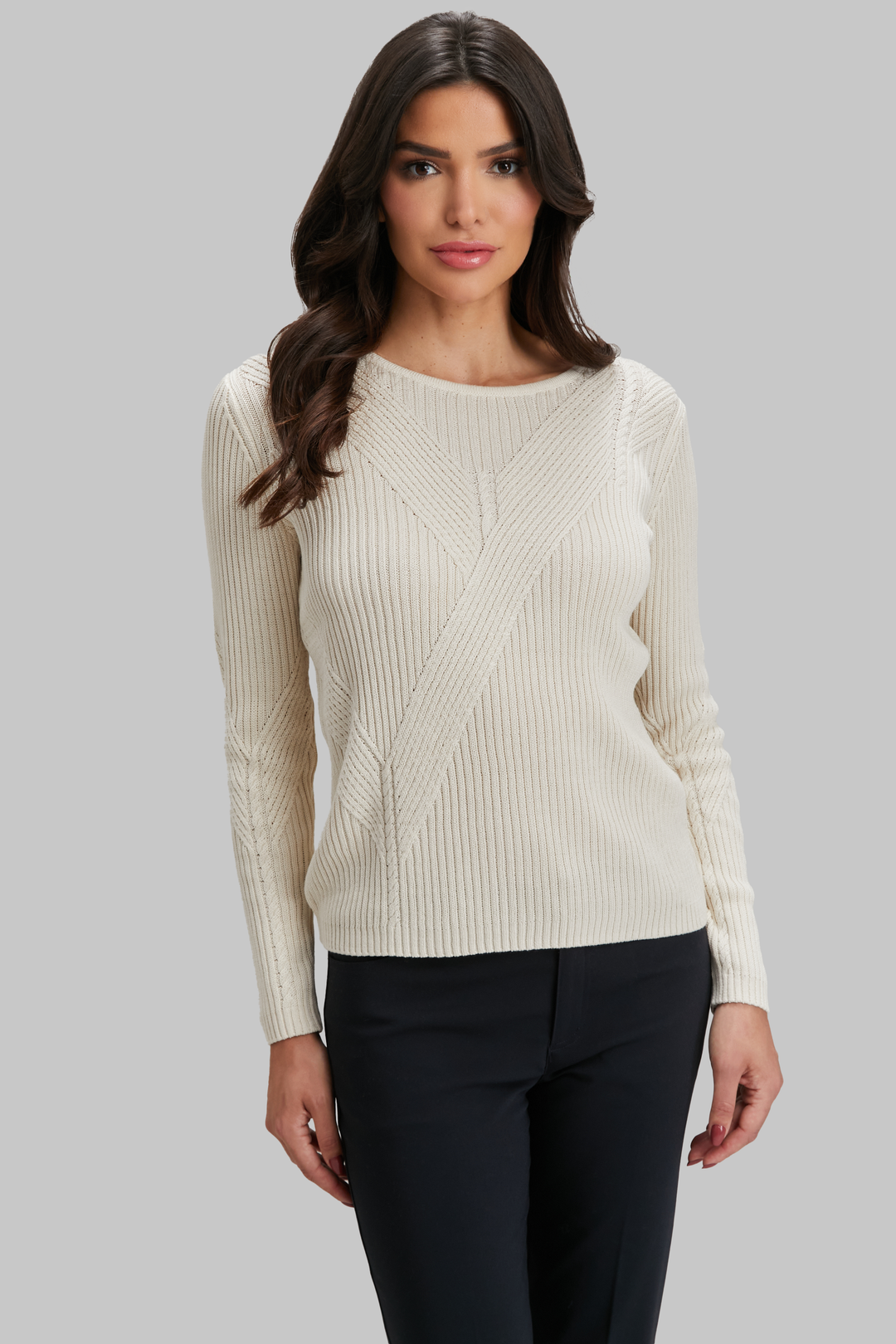 Shaker Variegated Rib Crewneck - FINAL SALE