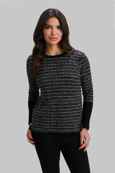 Boucle Bliss Long Sleeve Colorblock