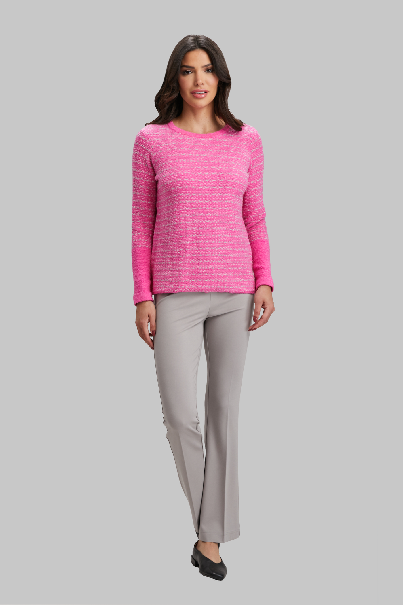 Boucle Bliss Long Sleeve Colorblock