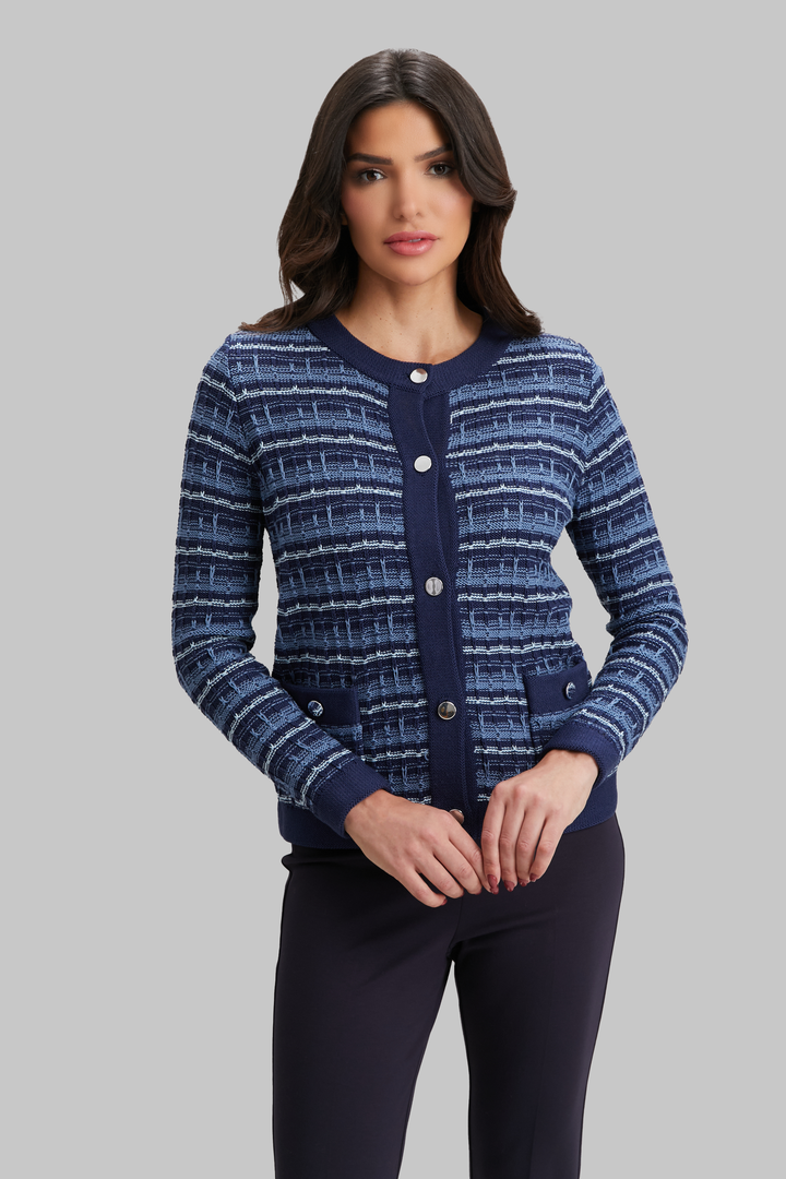 Serenity Stripes Button Crew - FINAL SALE