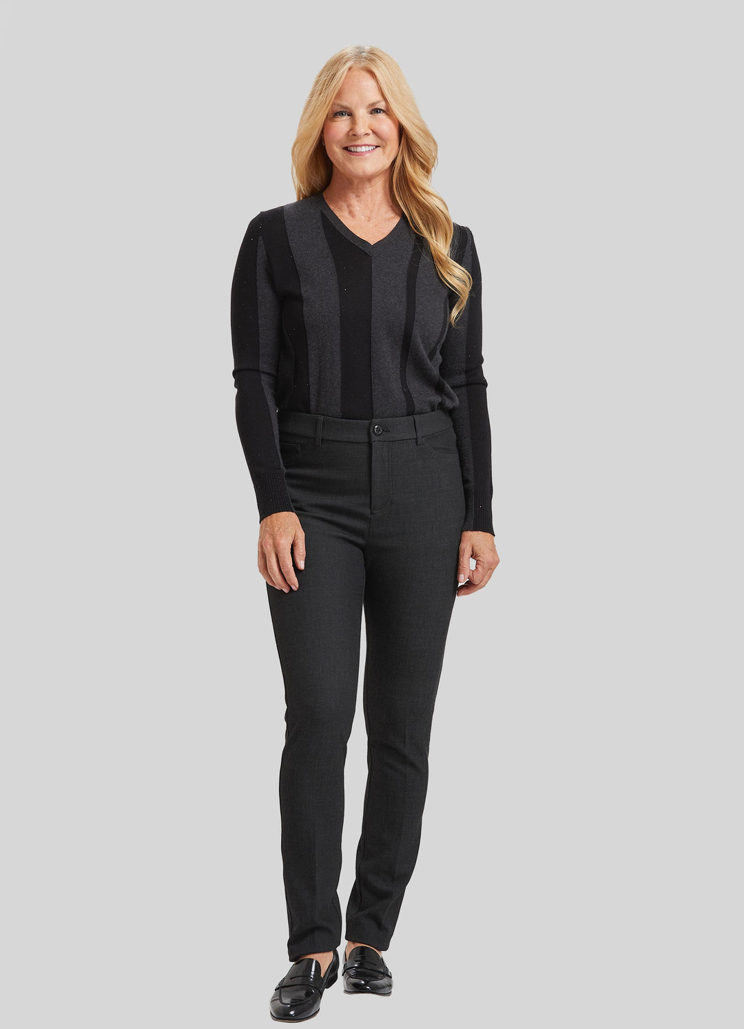 Kendra Slim Elastic Waist Pant- Iconic Twill- FINAL SALE