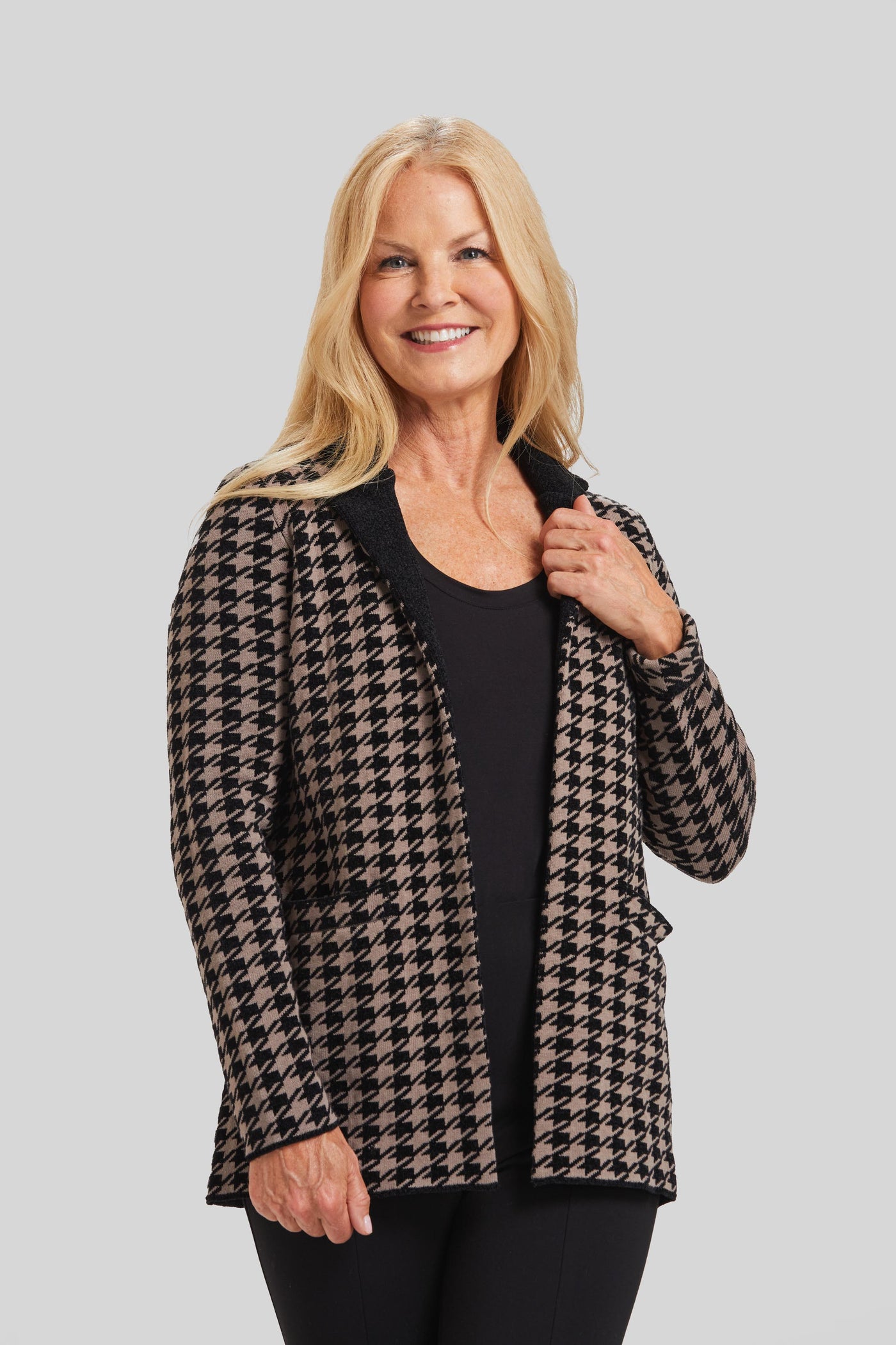 Chenille Houndstooth Jacket